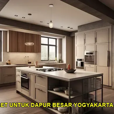 10 Tips Desain Kitchen Set Untuk Dapur Besar di Yogyakarta